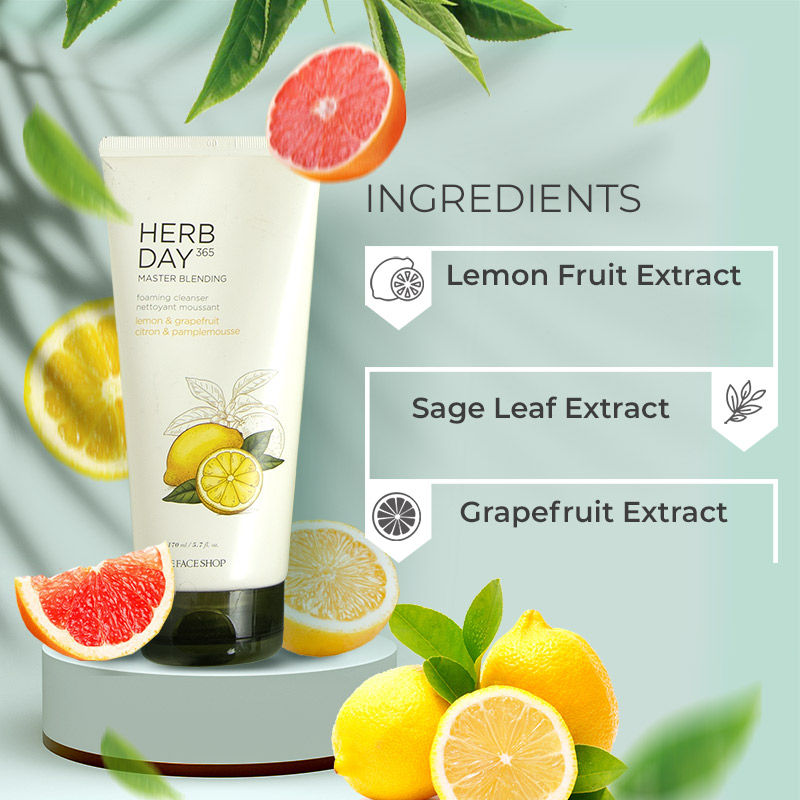 The Face Shop Herb Day 365 Face Wash (170ml)