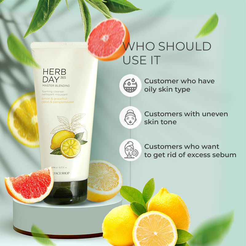 The Face Shop Herb Day 365 Face Wash (170ml)