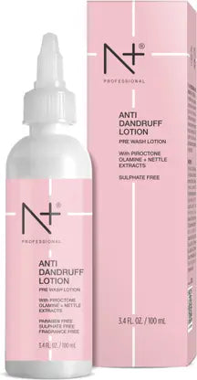 N PLUS Anti Dandruff Lotion, Pre wash lotion with Piroctoneolamine + Nettle Extracts (100 ml)