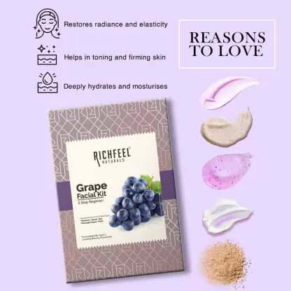 RICHFEEL Grapes Facial Kit (250 g)