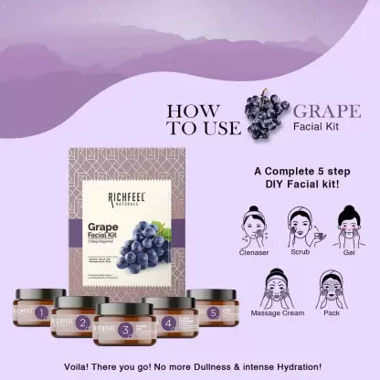 RICHFEEL Grapes Facial Kit (250 g)