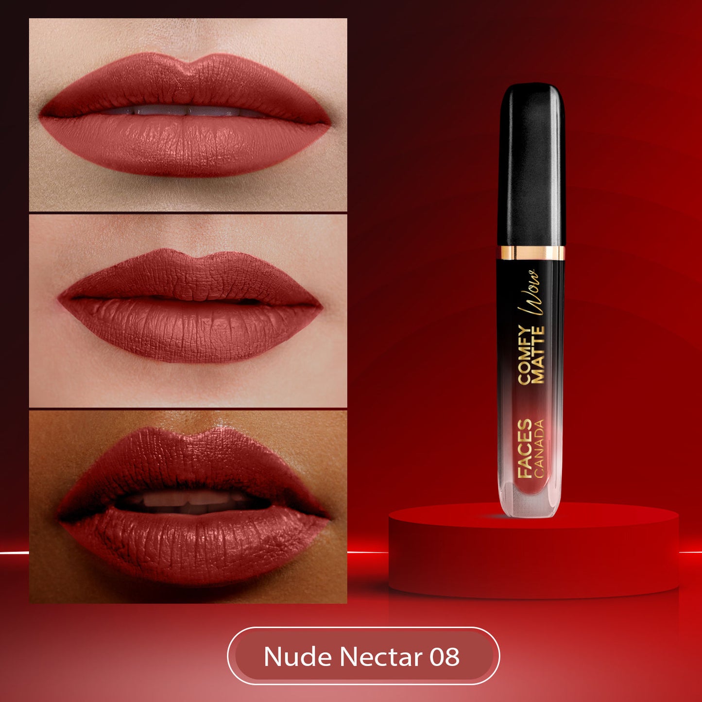 FACES CANADA Comfy Matte Wow Liquid Lipstick (3.8 ml)