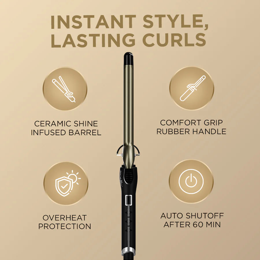 Ikonic Professional Curling Tong Black