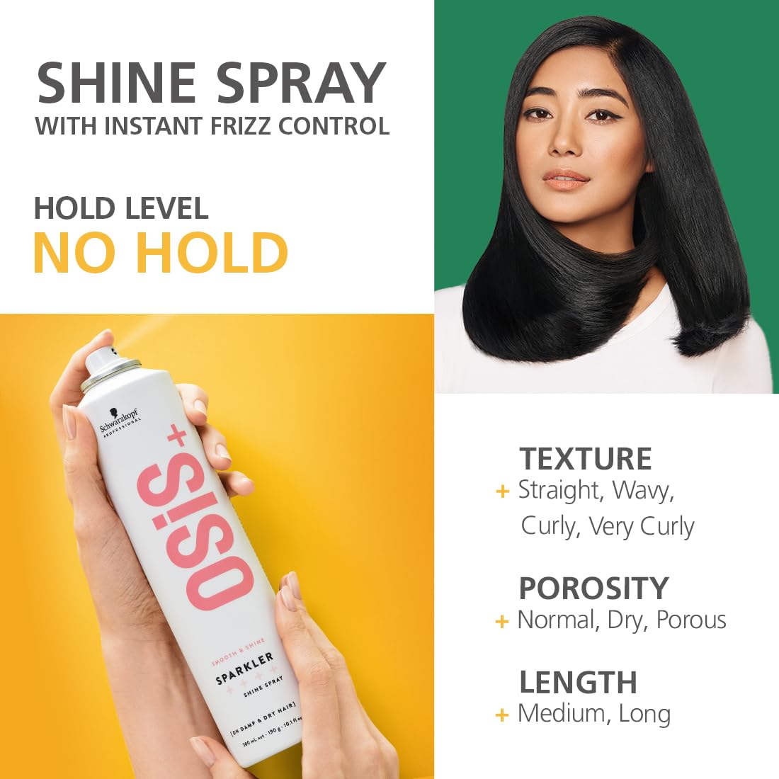Schwarzkopf Professional Osis+ Smooth & Shine Sparkler Shine Spray (300 ml)