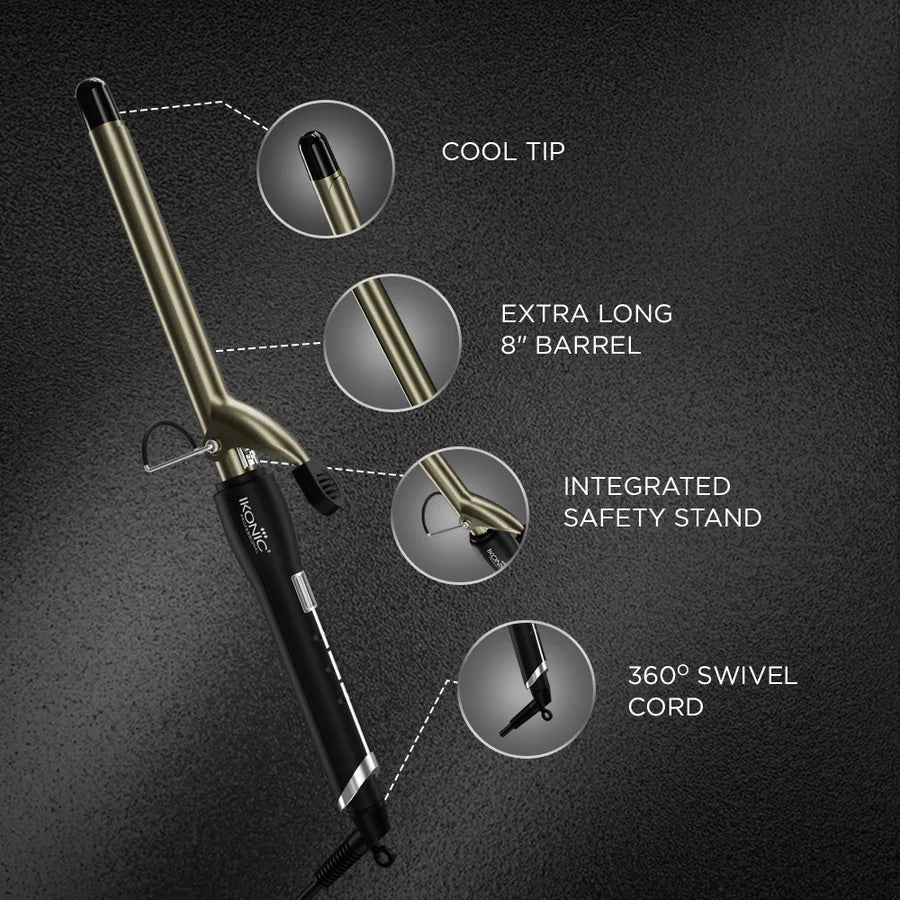 Ikonic Professional Curling Tong Black