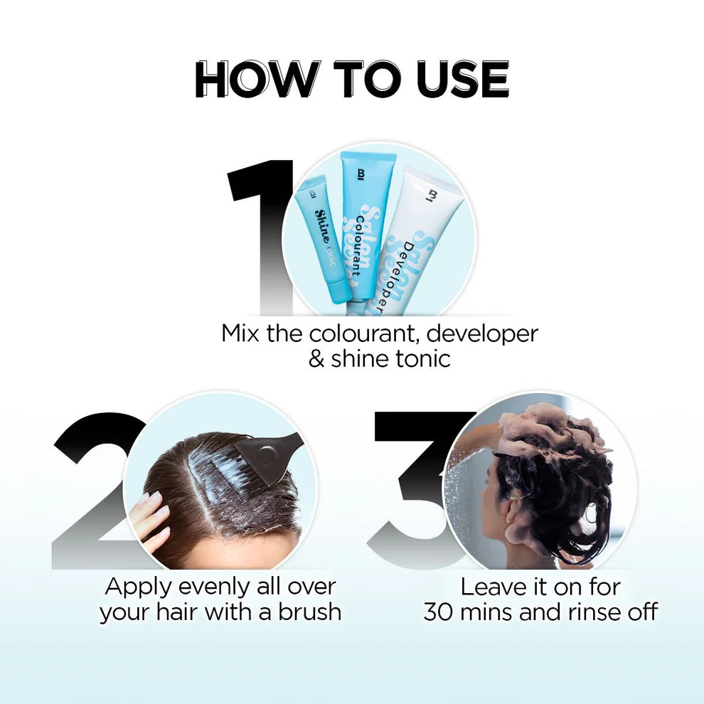 BBLUNT Salon Secret High Shine Crème Hair Colour - Natural Black- 100 g