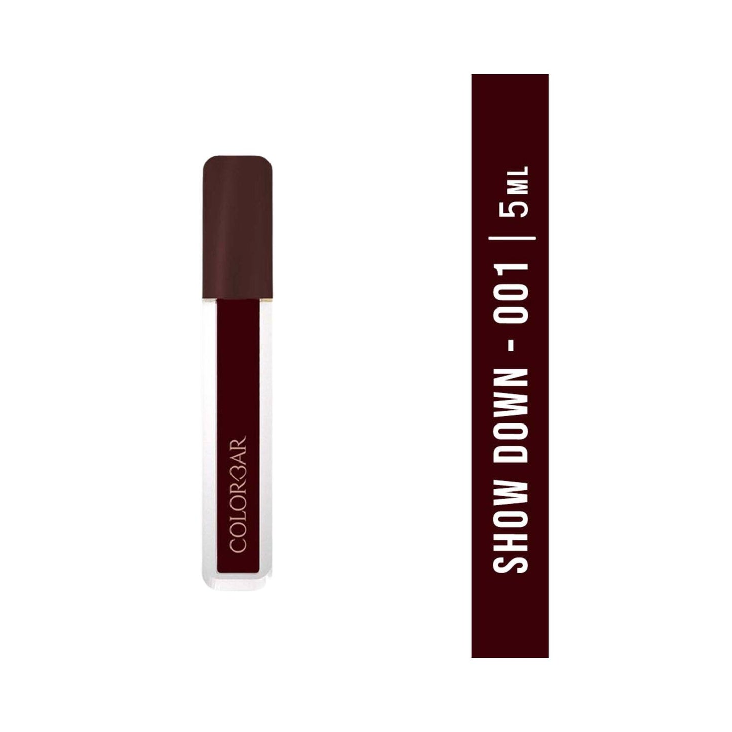 Colorbar Power Kiss Matte Transferproof Lip Color - 001 Show Down (5ml)