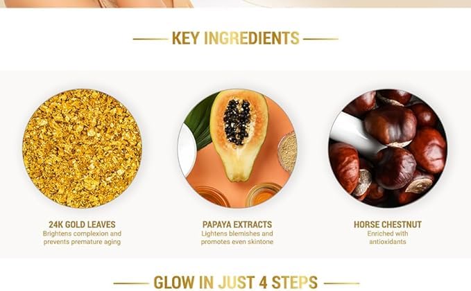 Lotus Herbals Radiant Gold Cellular Glow Facial Kit (37g)