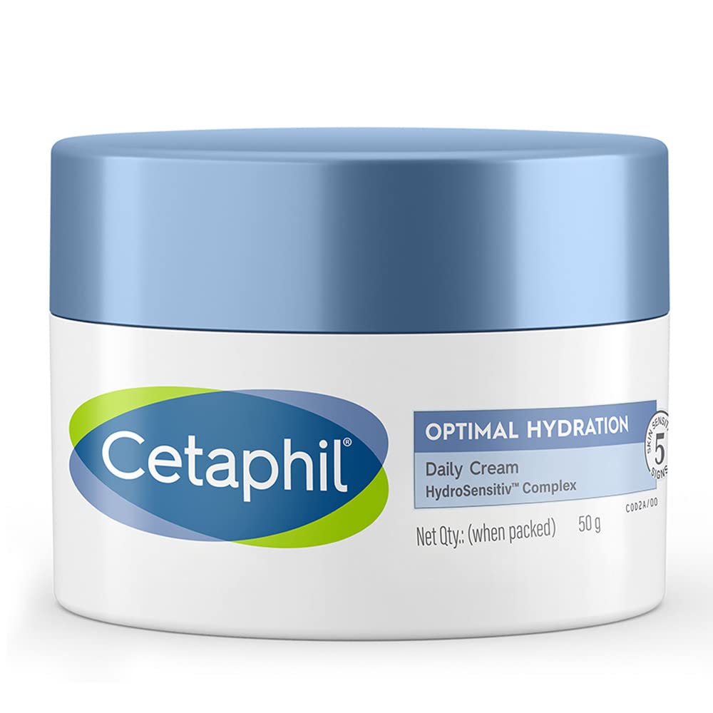 Cetaphil Optimal Hydration Lightweight Face Moisturizer With Hyaluronic Acid For Dehydrated Skin (50 g)