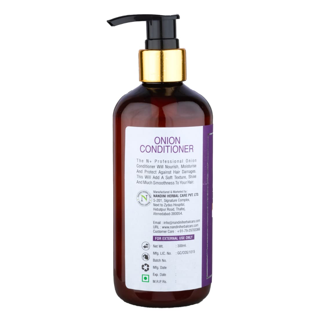 N Plus Professional Onion Hair Conditioner for Extra Shiny Hair (300 ml)