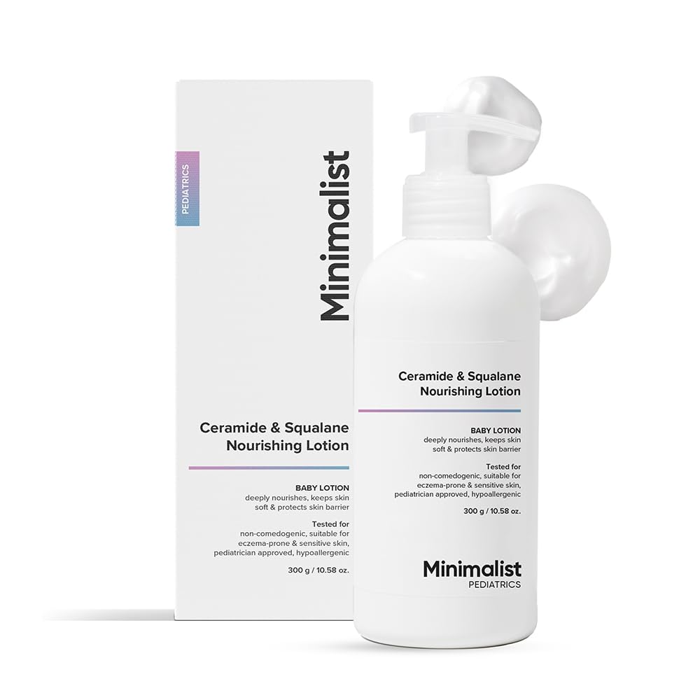 Minimalist Baby Ceramide & Squalane Nourishing Lotion With PH 5.5 - Protects Skin Barrier (300g)
