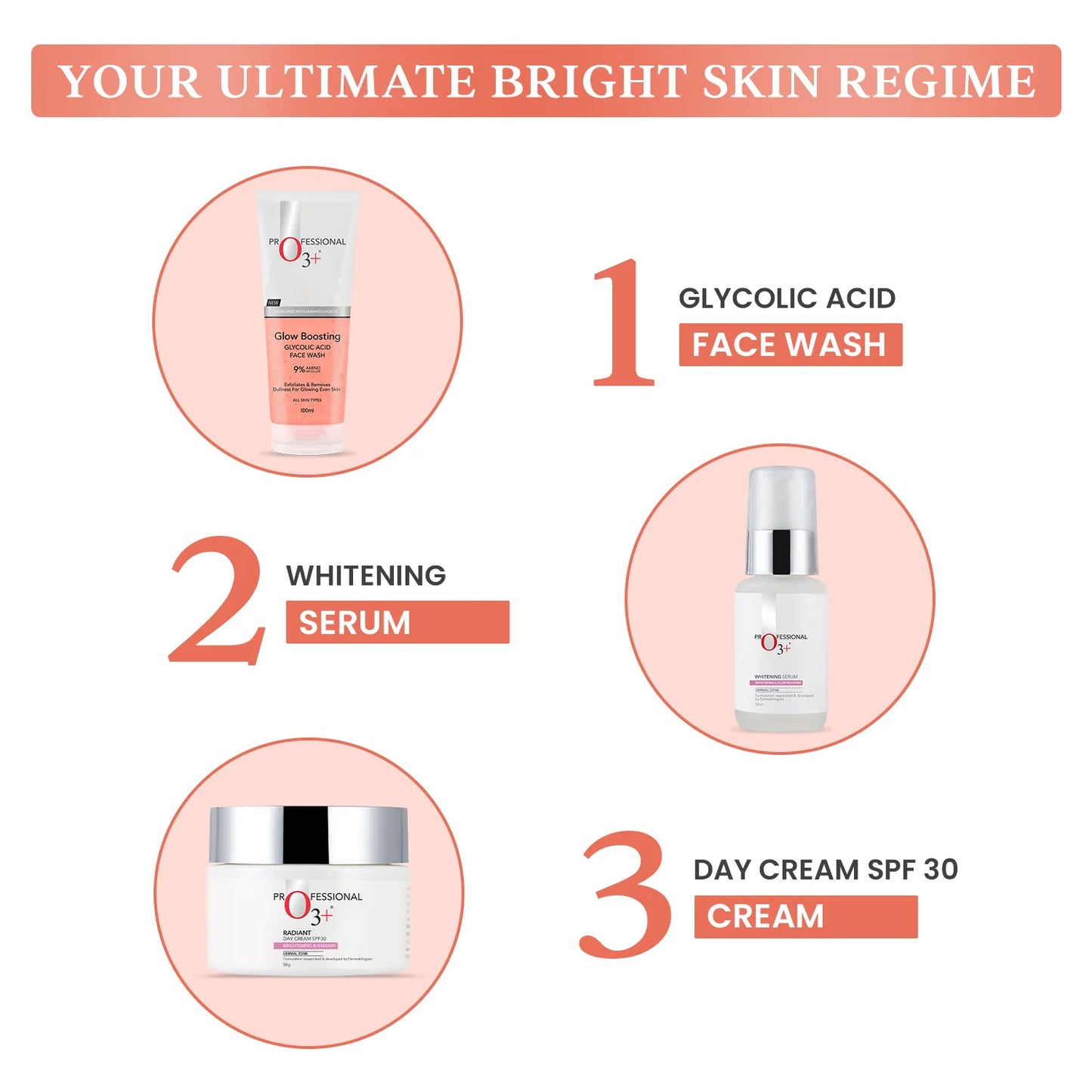 O3+ Glow Boosting Glycolic Acid Brightening Face Wash (100ml)