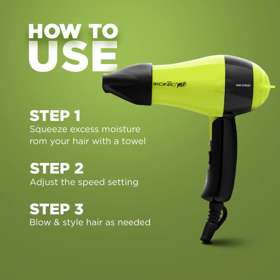 IKONIC Speedy Hair Dryer (Green)