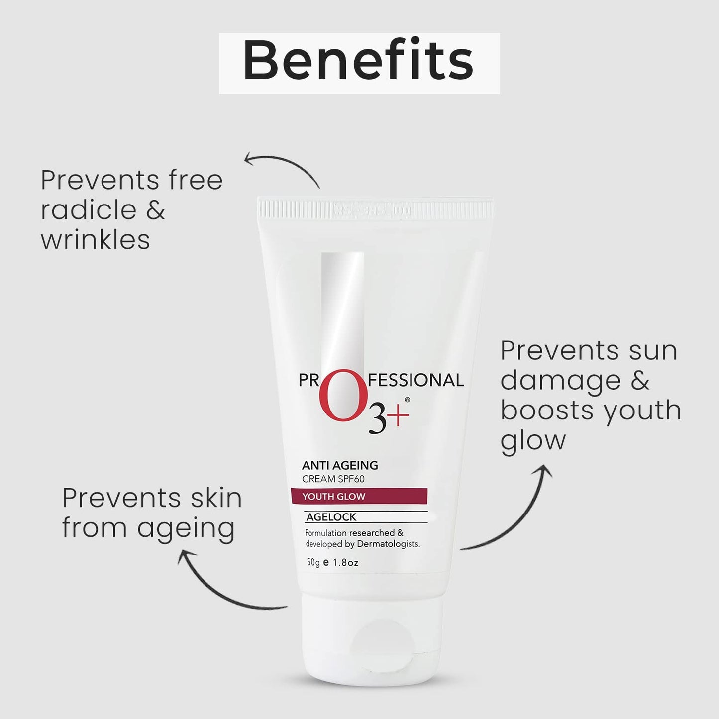 O3+ Age Lock Anti Ageing Cream SPF 60 (50g)