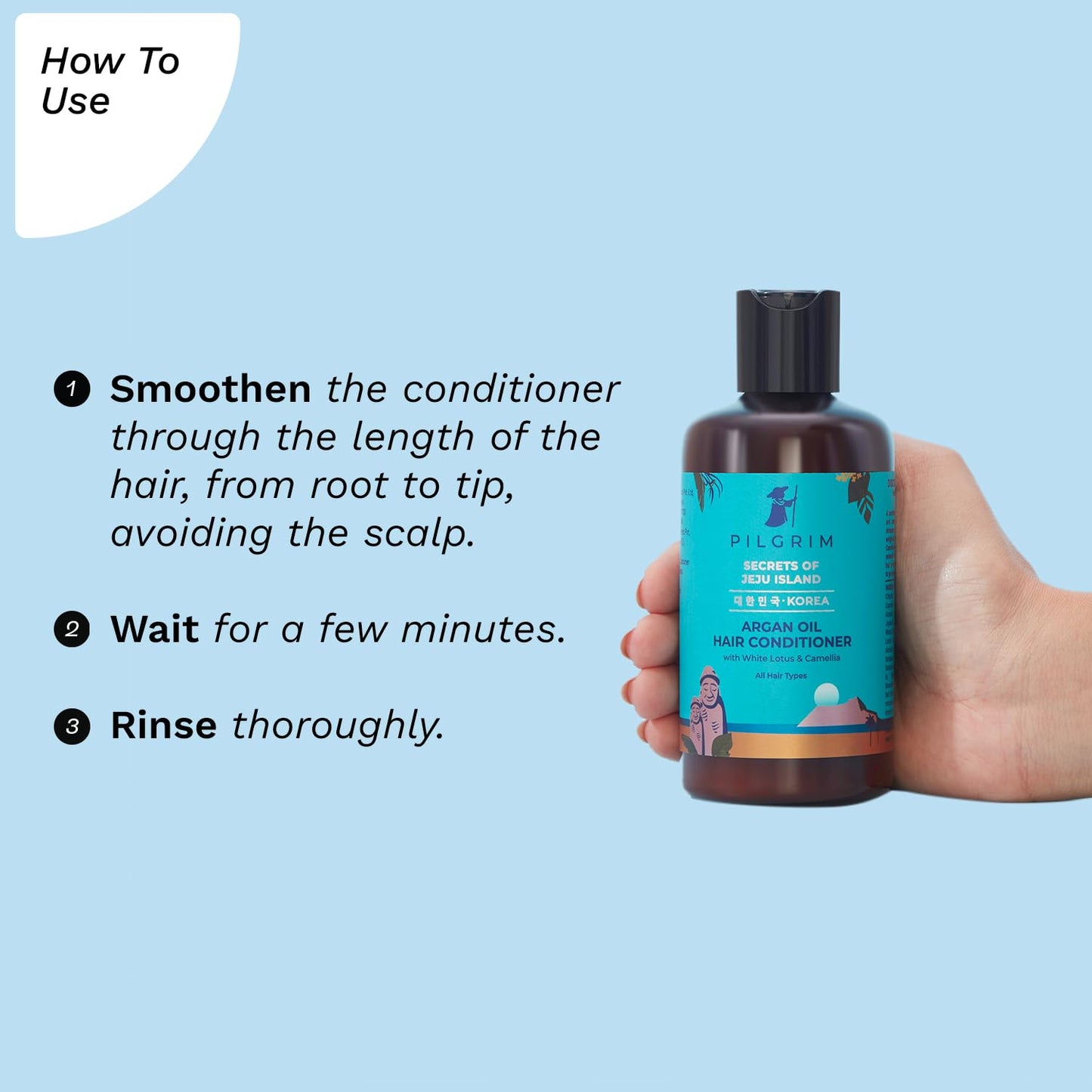 Pilgrim Argan Oil Hair Conditioner with White Lotus & Camellia (200 ml)