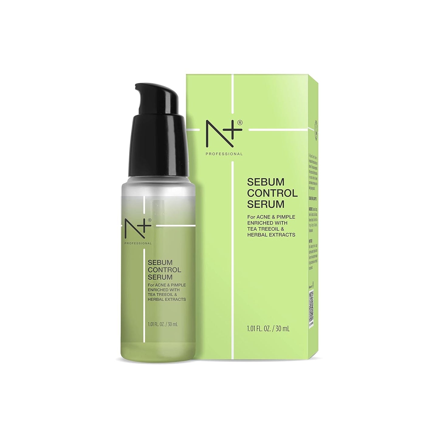 N Plus Professional Sebum Control Face Serum - For Acne And Pimple - Paraben Free (30 ml)