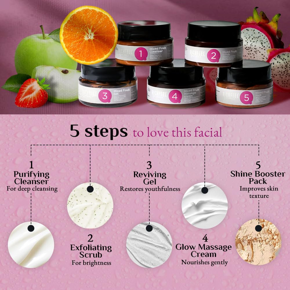 Richfeel Mixed Fruit Facial kit 5x50 (250 g)