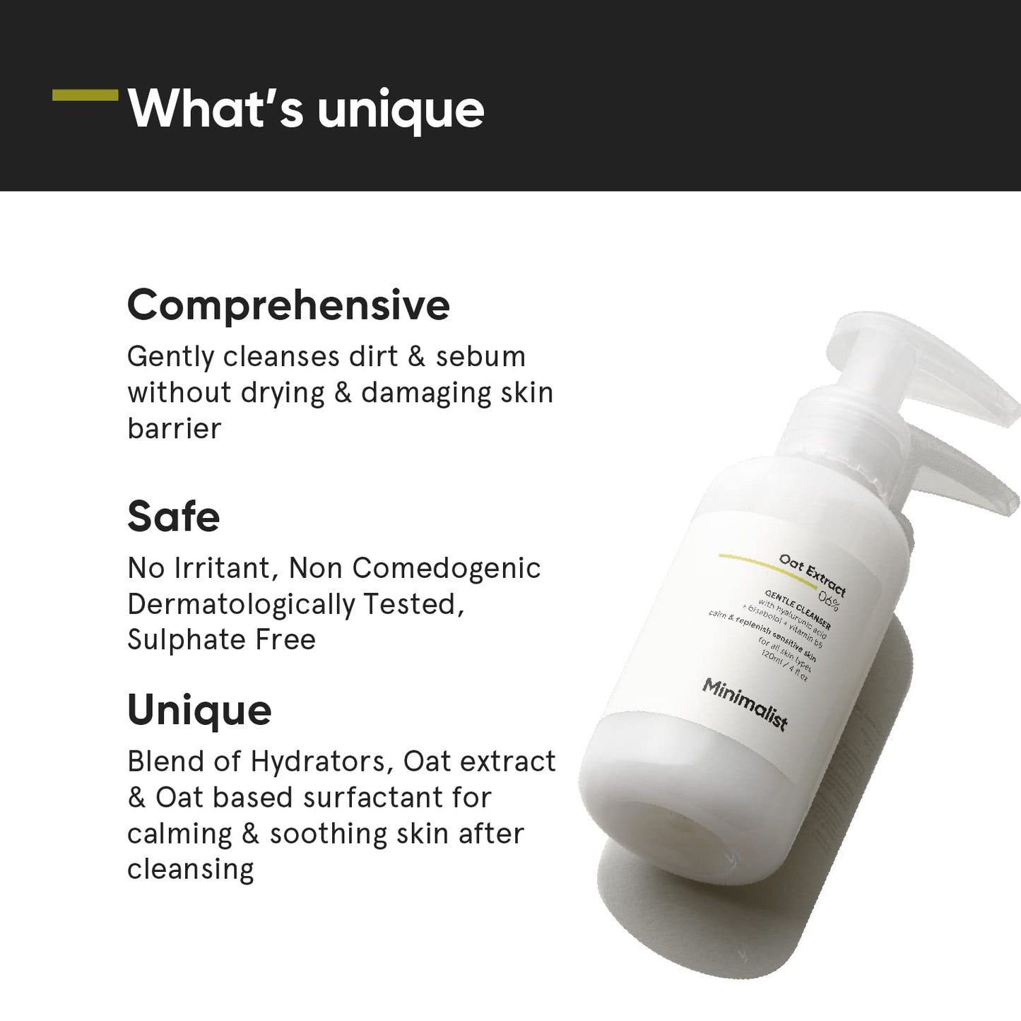 Minimalist Oat Extract-06% Gentle Cleanser (120 ml)
