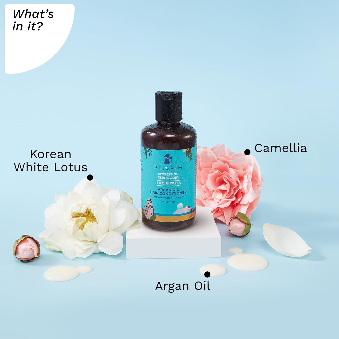 Pilgrim Argan Oil Hair Conditioner with White Lotus & Camellia (200 ml)