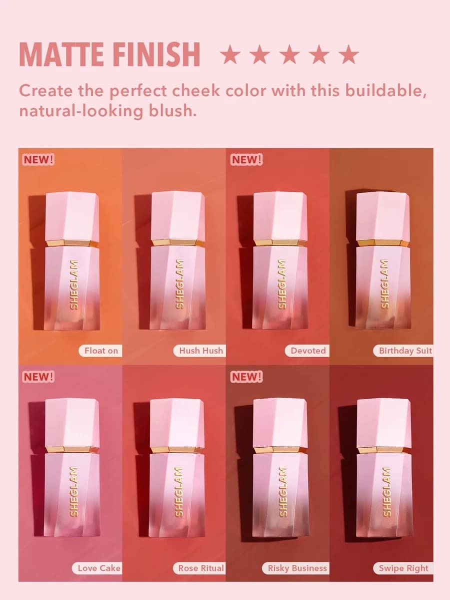 Sheglam Color Bloom Liquid Blush - Risky Business (5.2 ml)