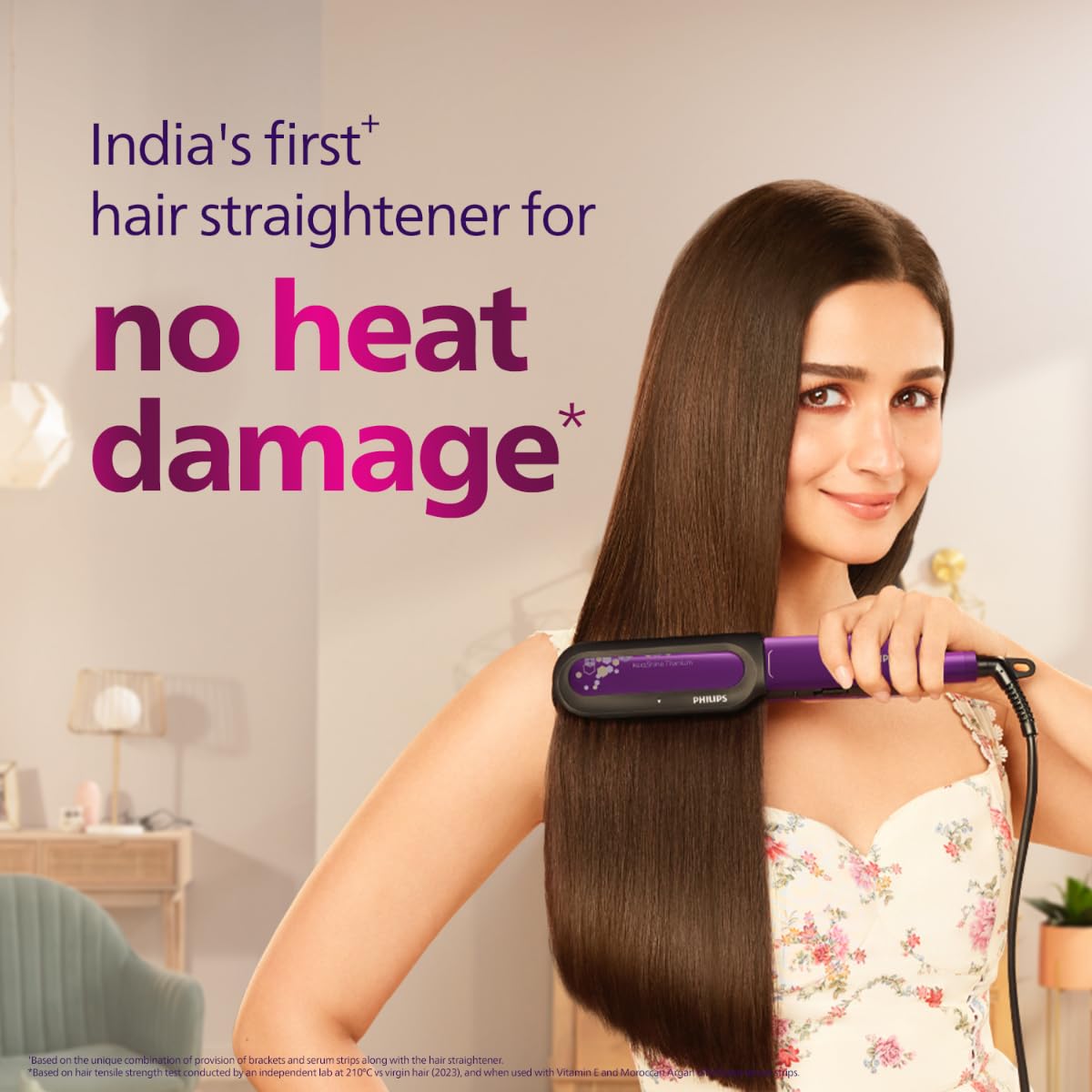 Philips BHS526/00 NourishCare- India’s First Hair Straightener Designed for No Heat Damage