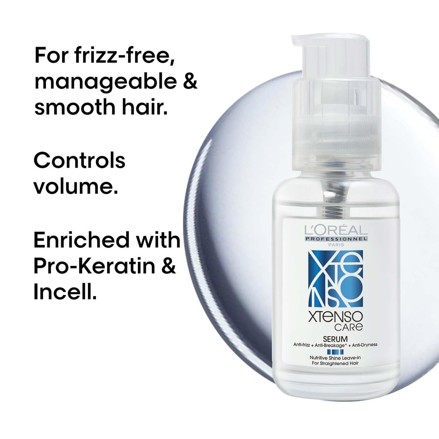 L'OREAL PROFESSIONNEL Xtenso Care Serum For Frizz-Free, Smooth & Manageable Hair (50 ml)