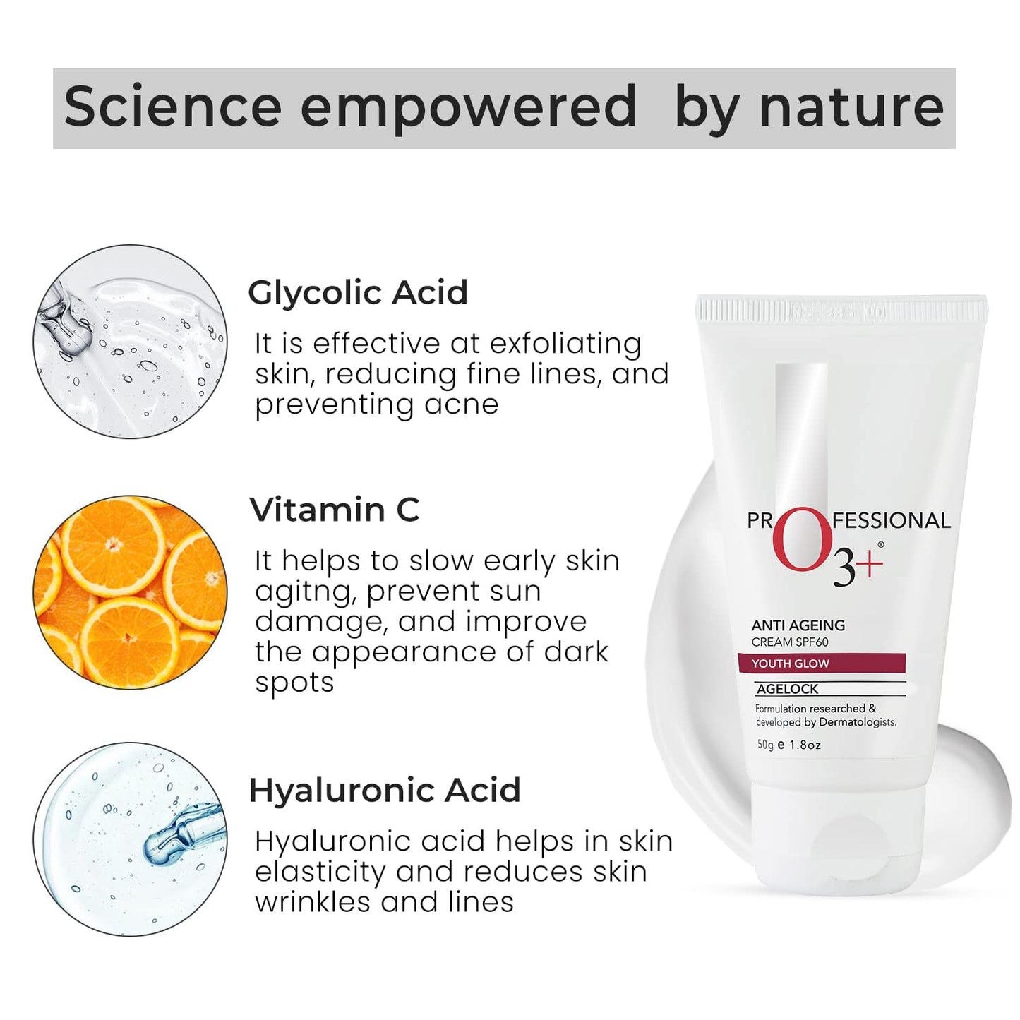 O3+ Age Lock Anti Ageing Cream SPF 60 (50g)