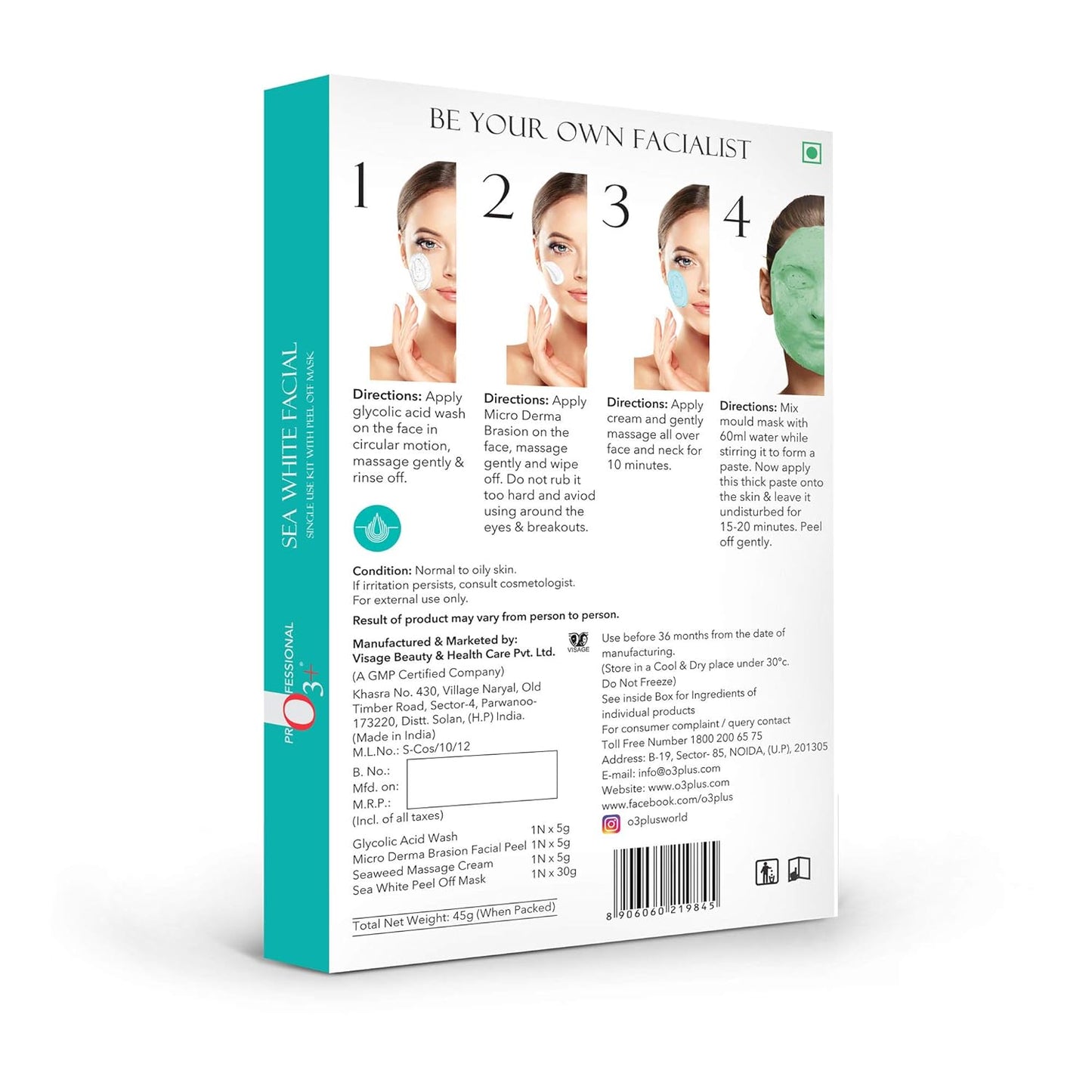 O3+ Professional Sea White Facial Kit