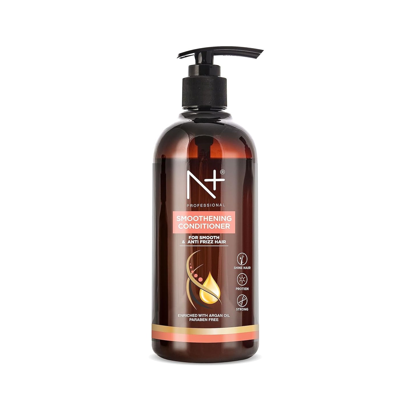 N Plus Professional Smoothening Conditioner with Argan Oil for Anti-Frizz Hair (300 ml)