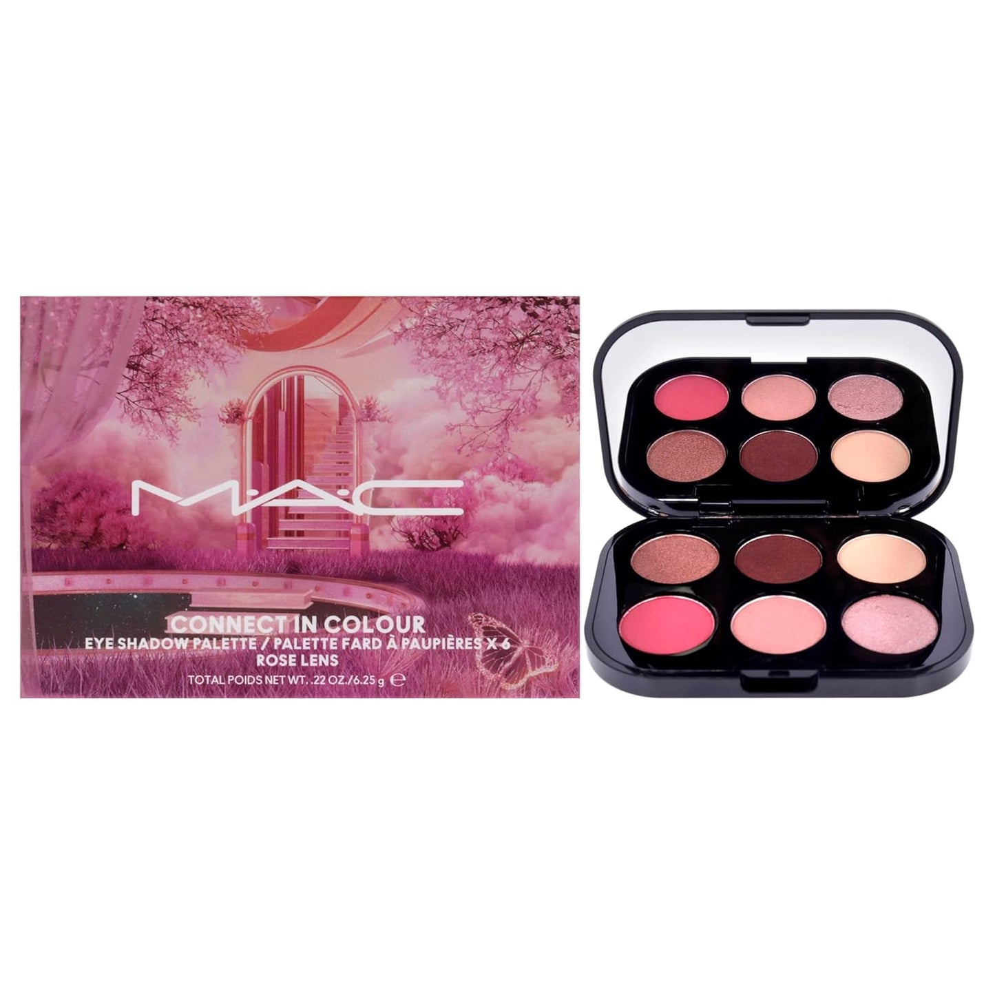 M.A.C Connect In Colour Eyeshadow Palette x 6 - Rose Lens (6.25 gm)