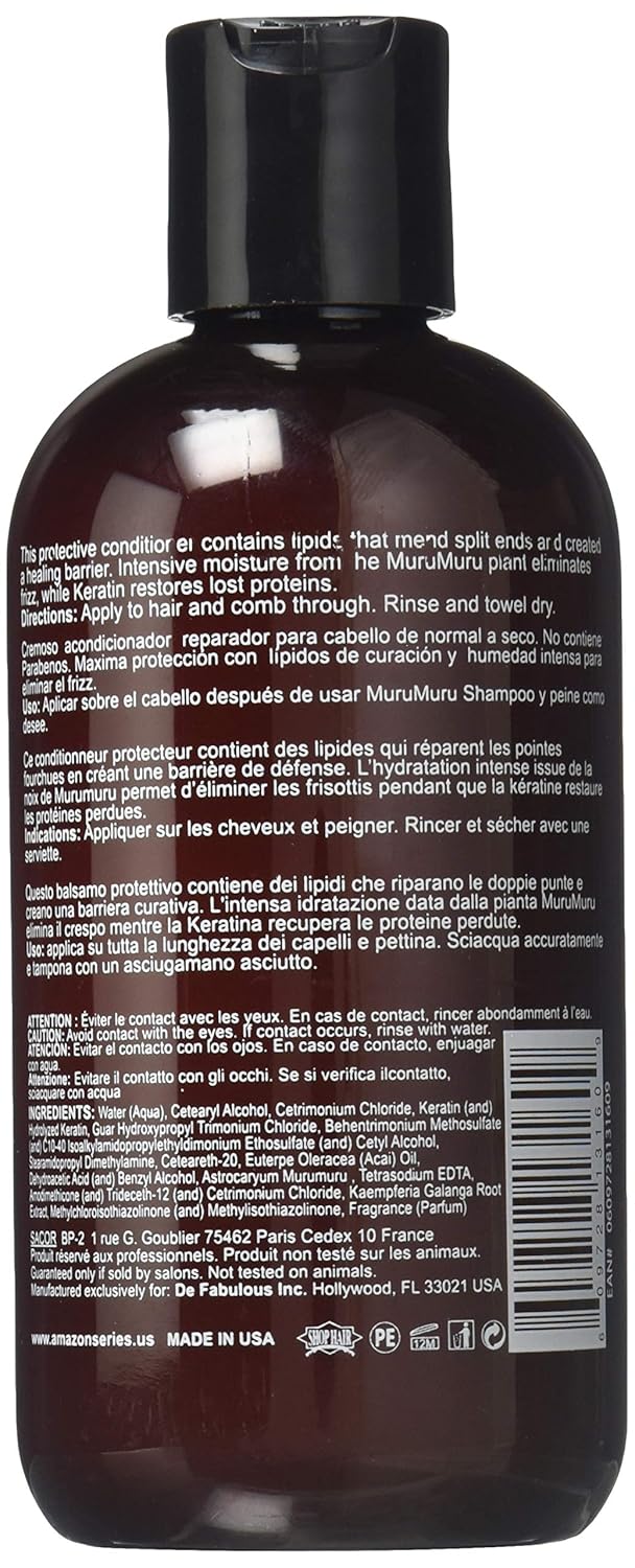 Amazon Series MuruMuru Anti-Frizz Keratin Conditioner (250ml)