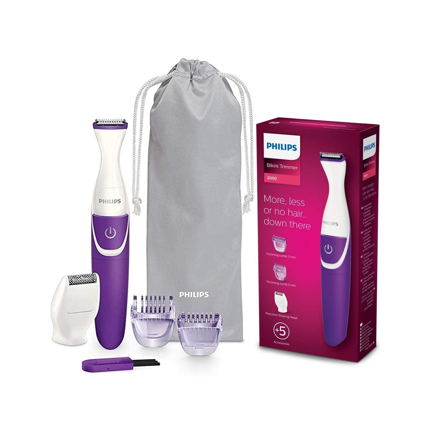 Philips Essential Bikini Trimmer BRT383/15 Trim Shave & Style