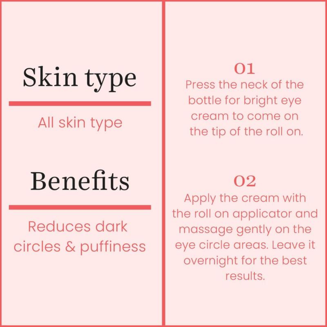 O3+ Bright Under Eye Cream With Hyaluronic Acid (15 g)