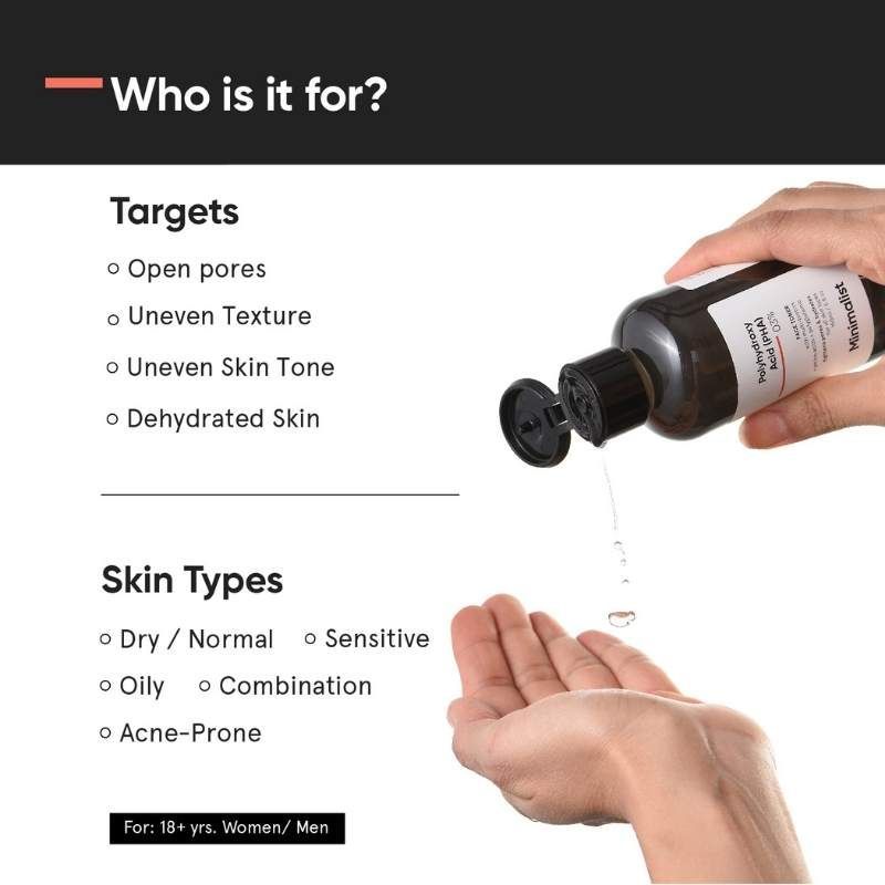 Minimalist Polyhydroxy Acid (PHA)-03% Face Toner (150ml)