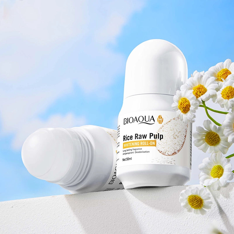 Bioaqua Rice Raw Pulp Whitening Roll-on Deodorant (50 ml)