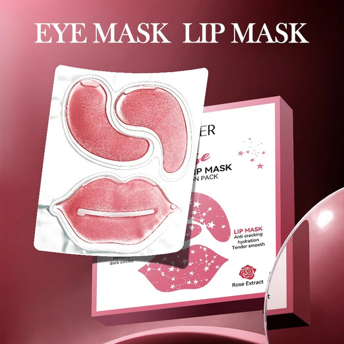 SADOER Rose Eye Mask Lip Mask Combination Pack