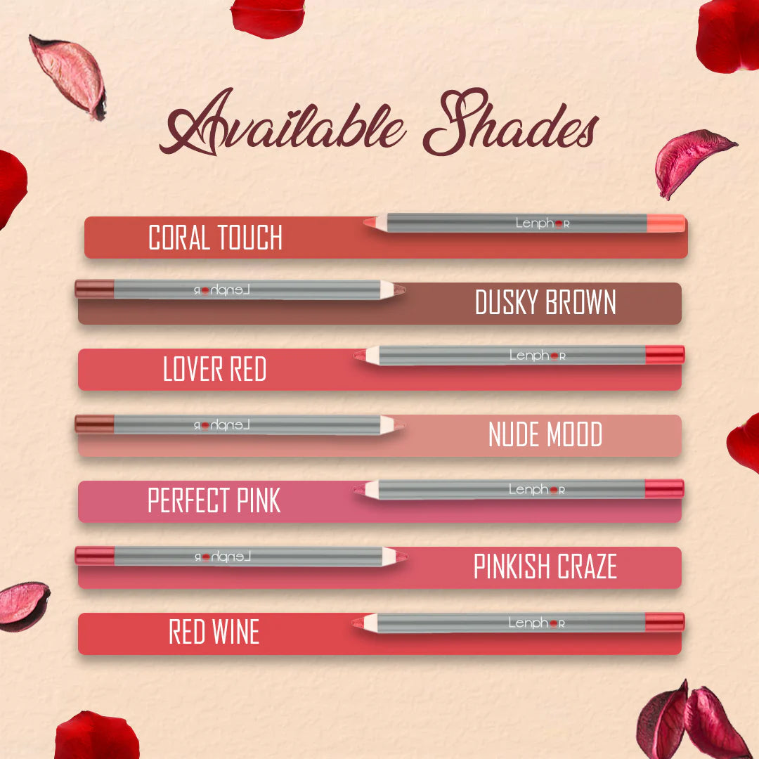 Lenphor Matte Lip Liner Pencil Rebel (1.2 g)