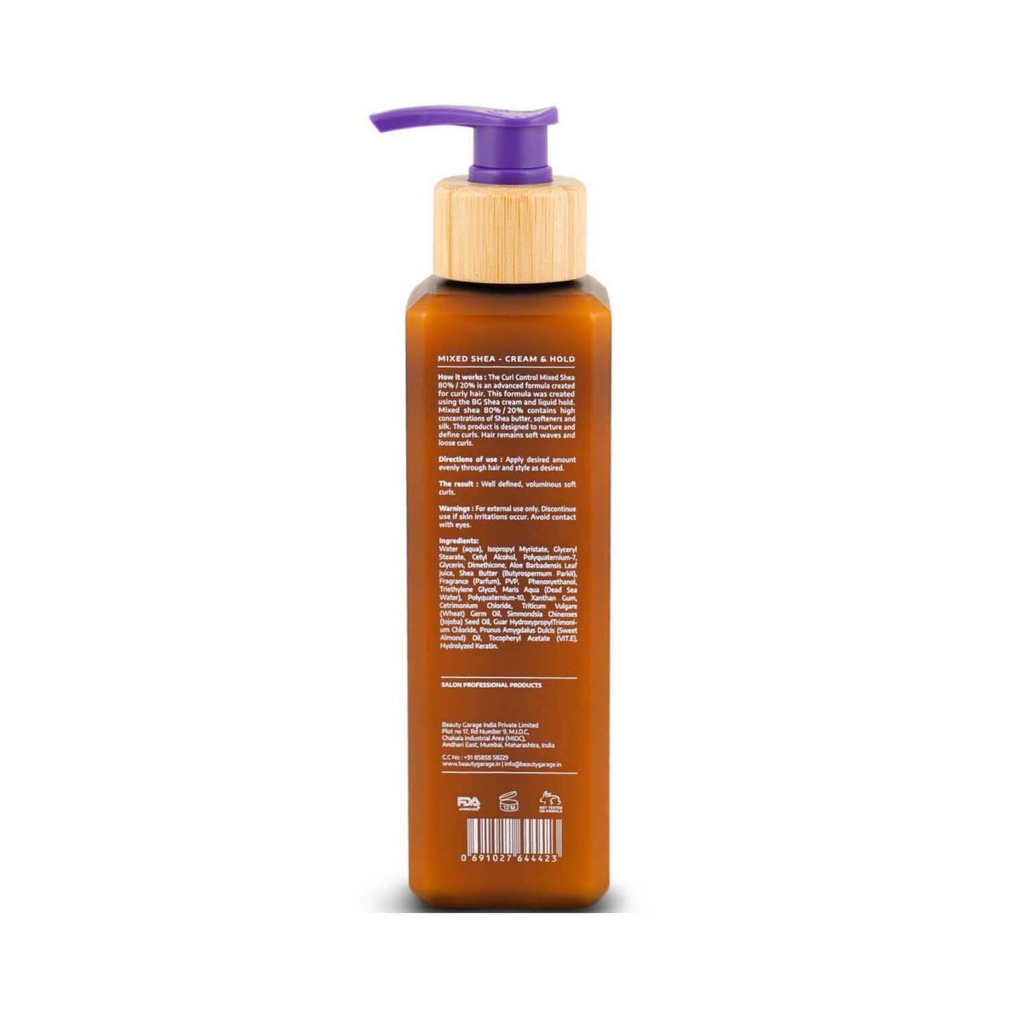 Beauty Garage Shea Curl Control Leave In Moisturizer 80% Cream 20% Hold Gel (280 ml)
