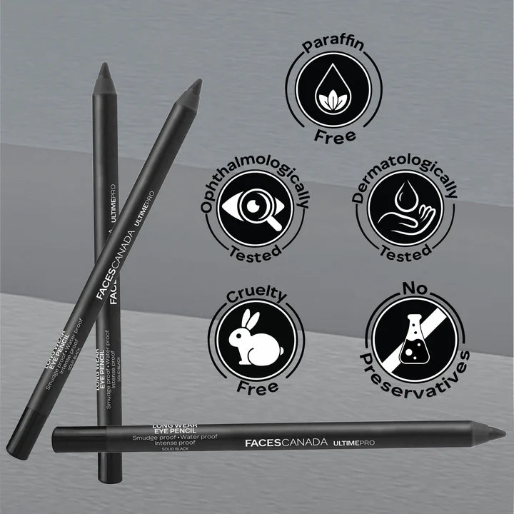 FACES CANADA Ultime Pro Eye Pencil- Solid Black (1.2g)
