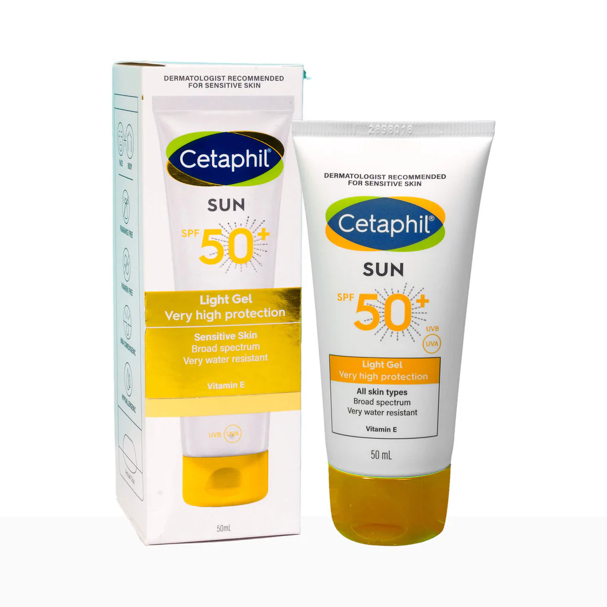 Cetaphil Sun SPF 50+ Light Gel Very High Protection Mineral Basefor Normal Dry & Oily Skin (50ml)