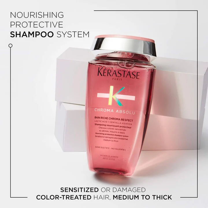 Kerastase Chroma Absolu Bain Riche Chroma Respect Shampoo for medium to thick hair (Sulphate-Free) 250ml