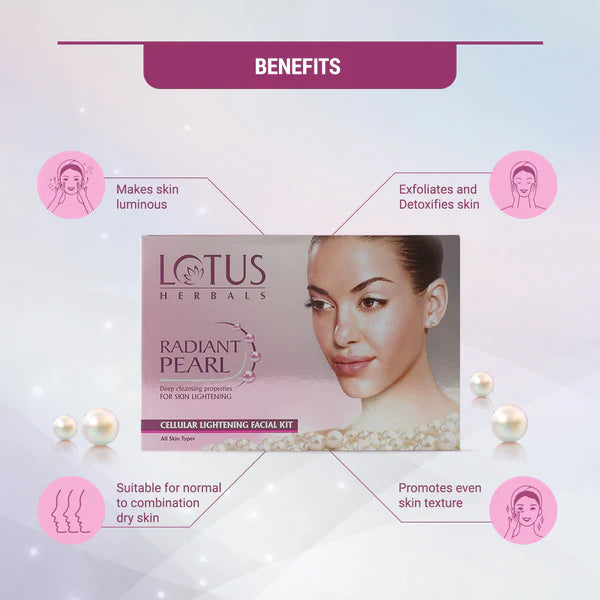 Radiant Pearl Cellular Lightening Salon Grade 4 Facial Kit (37 g)