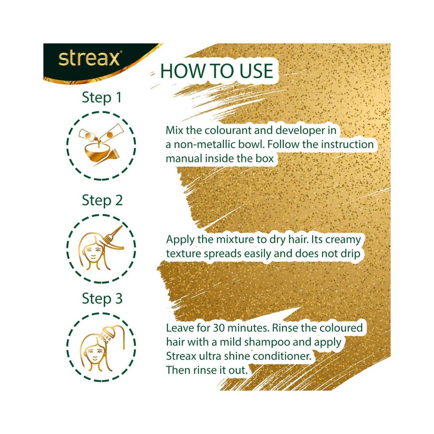 Streax Creme Hair Colour - 4 Natural Brown (70gm+50ml)