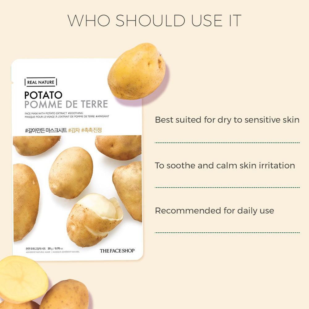 The Face Shop Real Nature Potato Face Mask (20g)