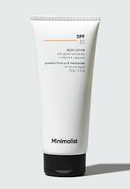 Minimalist SPF 30 Body Lotion With Vitamin E, Gylcerin & Green Tea Extract (150 g)