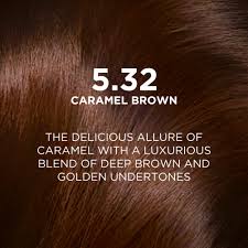 L'Oreal Paris Excellence Creme Hair Color - 5.32 Caramel Brown (100g+72ml)