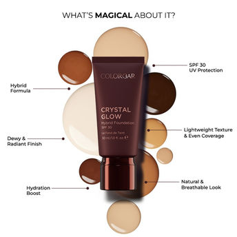 Colorbar Crystal Glow Hybrid Foundation SPF 30 - TF 2.1 (30ml)