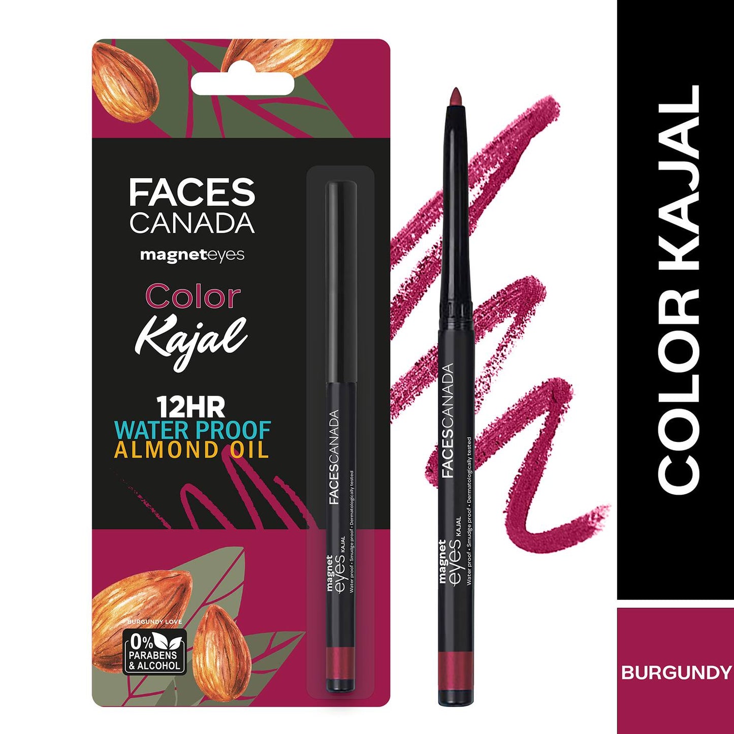 FACES CANADA Magneteyes Kajal 24-hour waterproof Intense Kajal 0.35g