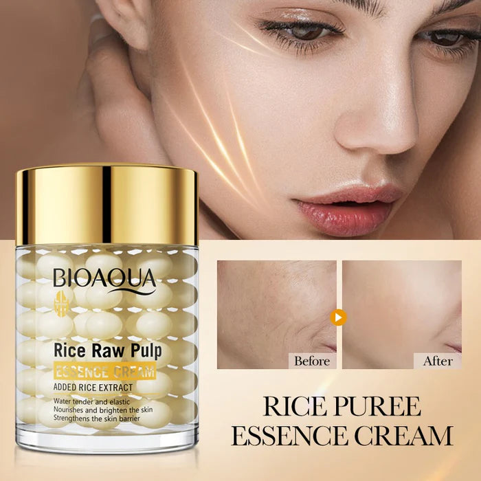 BIOAQUA Rice Raw Pulp Nourishes Brighten Essence Cream (60g)