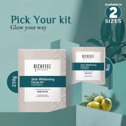 RICHFEEL Skin Whitening Facial Kit Bright & Glowing Skin Parlour Feel (250 g)